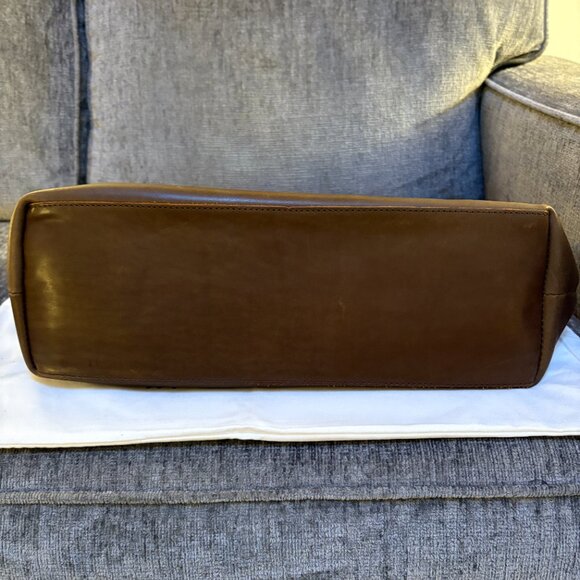 WP Standard Oversized Zipper Tote - Chocolate Leather - Picture 7 of 10